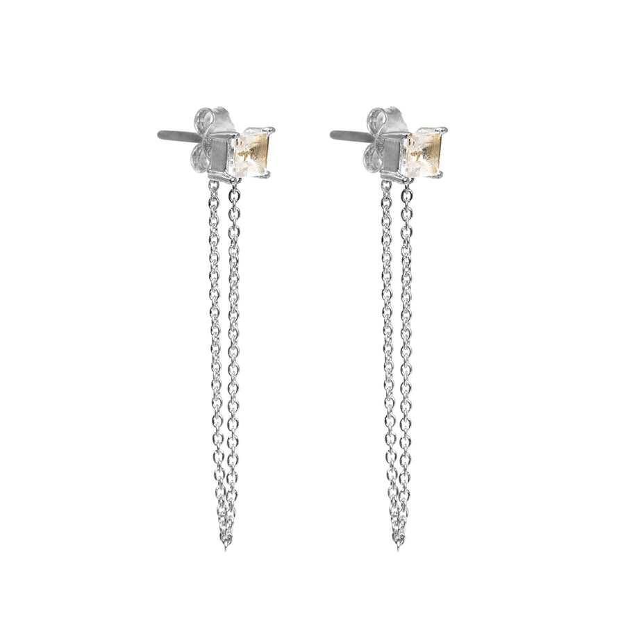 Chained Square Studs