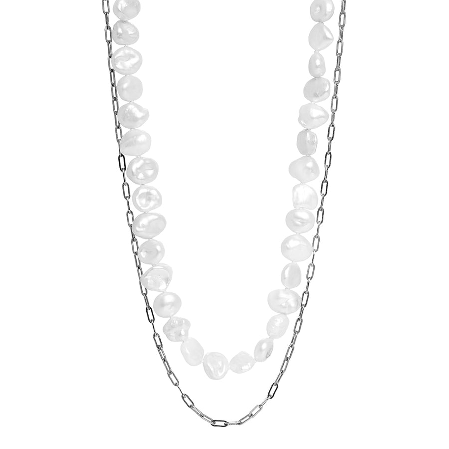 The Paperclip Pearl Necklace