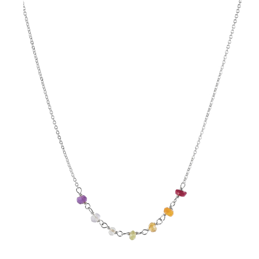 The Chakra Necklace in Silver