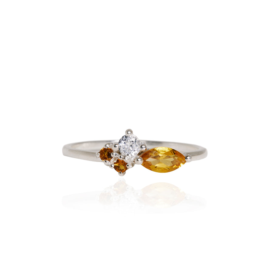 The 4 Stone Cluster Ring in Gold
