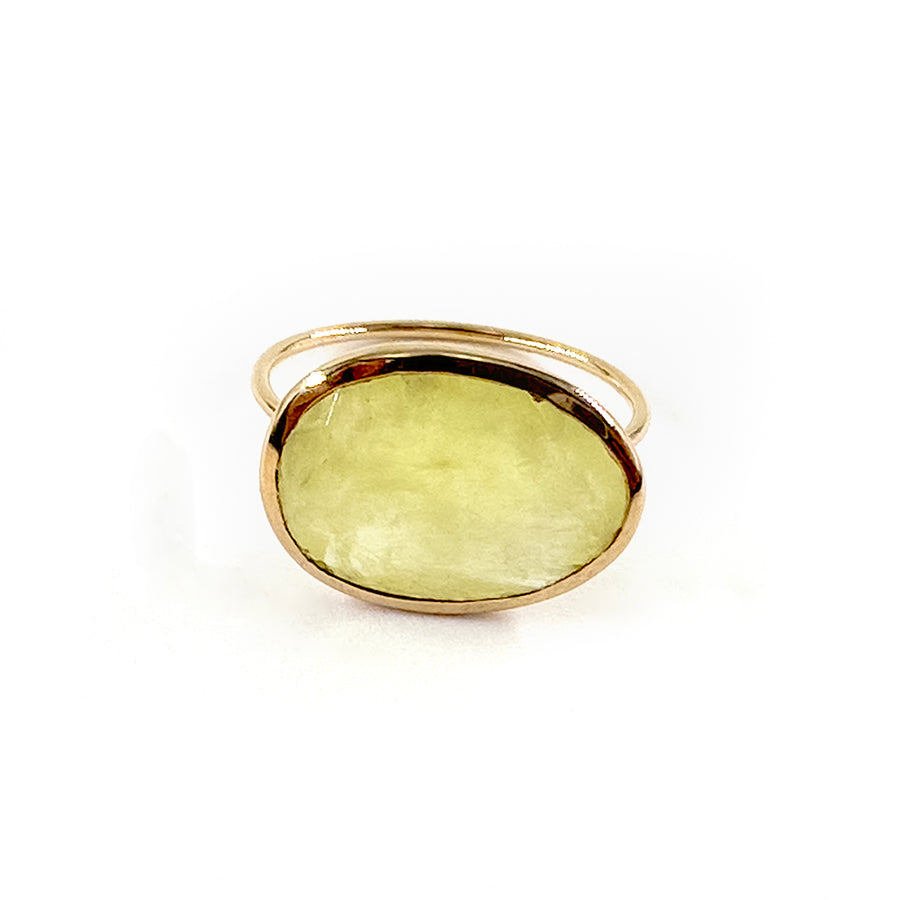The 9kt Yellow Gold Aura Gemstone Ring