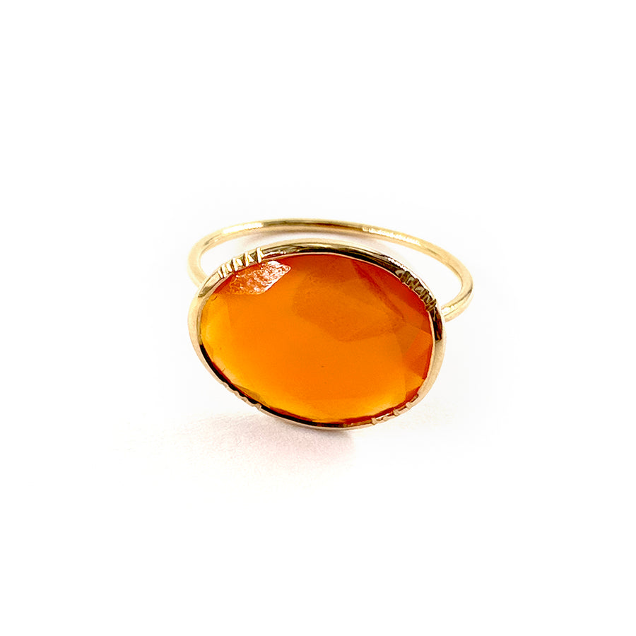 The 14kt Yellow Gold Aura Gemstone Ring