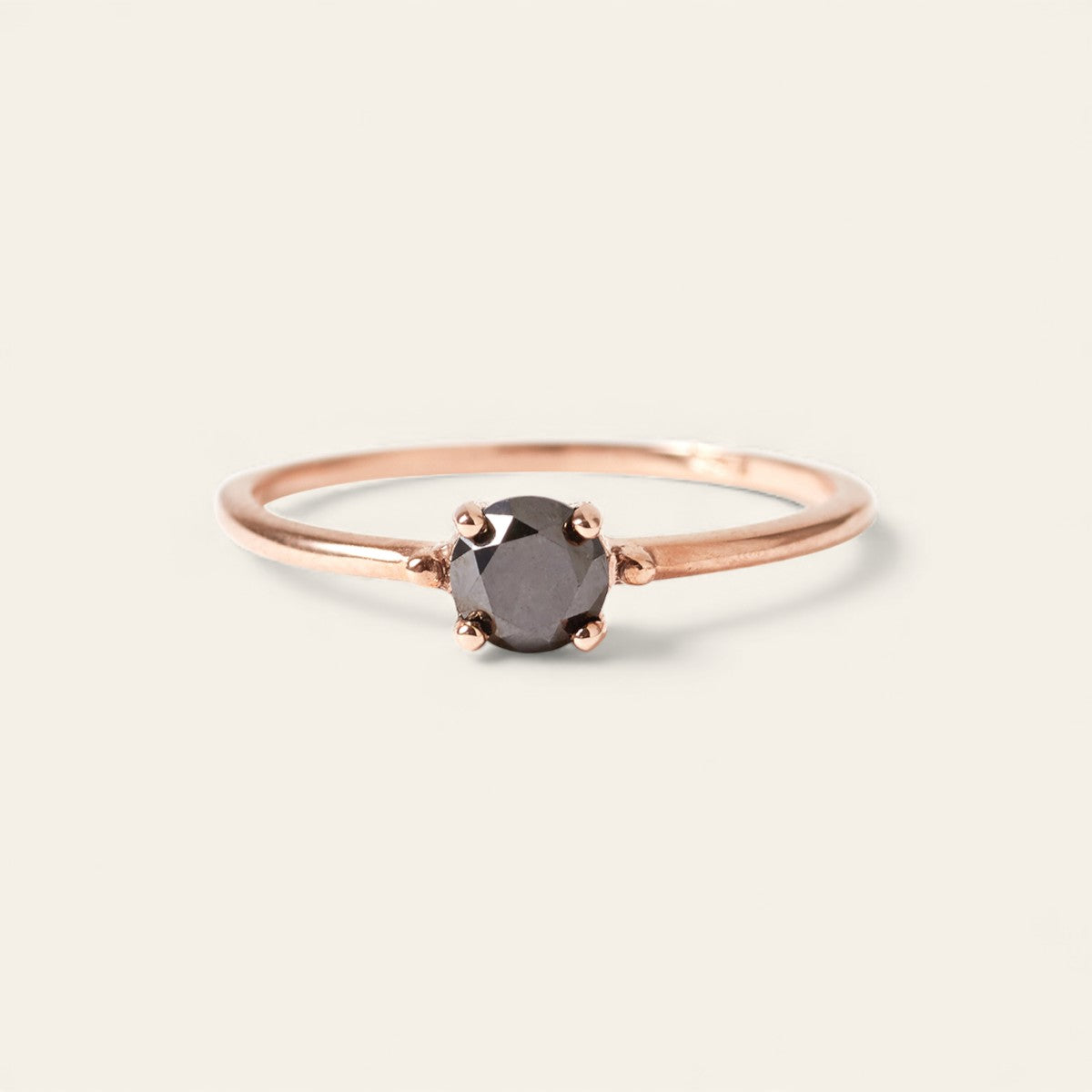 The Black Diamond Skinny Joy Ring | 9kt Gold – Black Betty Design