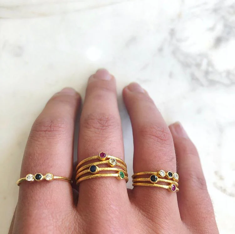 The Mini Stone Stacking Ring