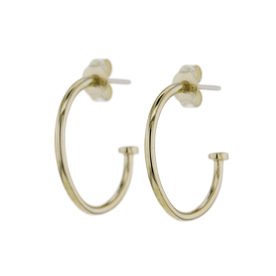 The Classic Open Hoops in Gold