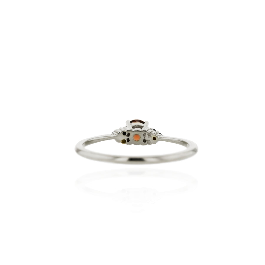 The Oval Lewis Cluster Ring in Silver