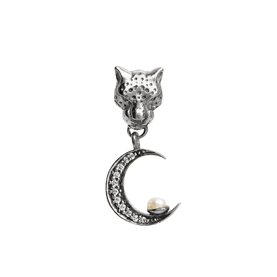 The Leopard and Moon Earring