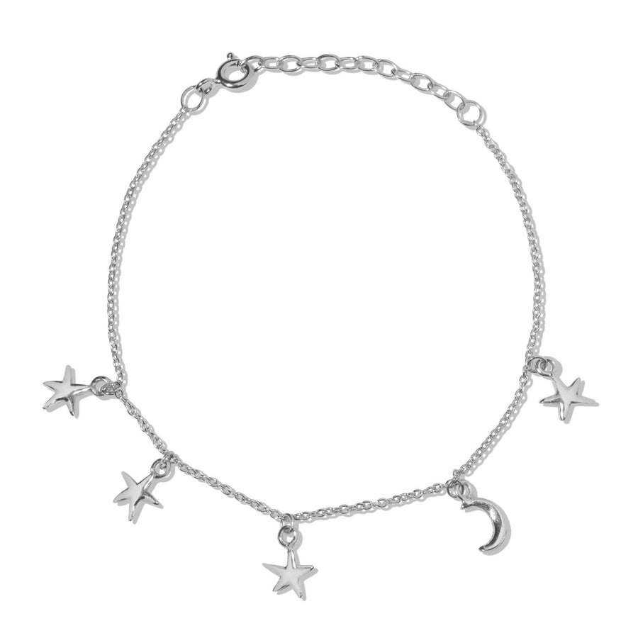 The Starry Night Bracelet in Silver-Bracelet / Bangle-Black Betty Design