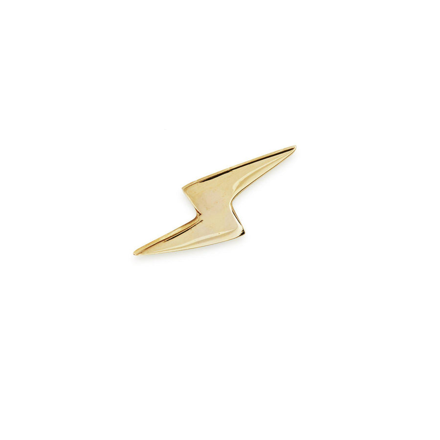 9kt Gold Lightning Bolt Stud-Earrings-Black Betty Design