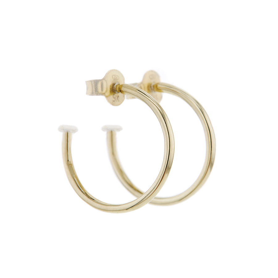 The Open Hoops in Gold (pair)