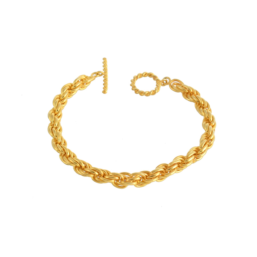 The Golden Twirled Bracelet