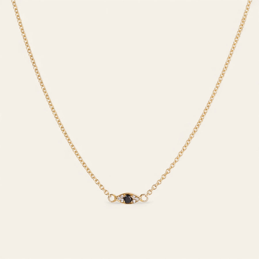 The 9kt Gold Mini Evil Eye Choker
