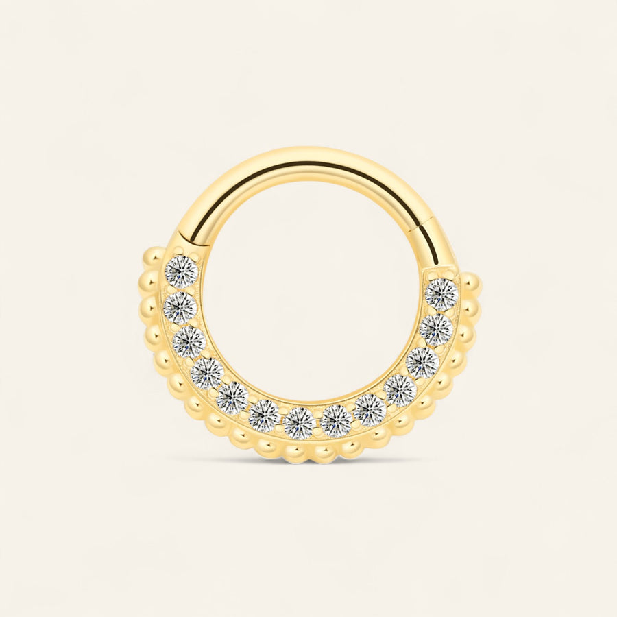 The 14kt Gold Regal Hoop Clicker