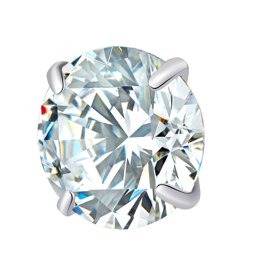 The Titanium 3mm Lab-Grown Diamond Prong Set Stud Top