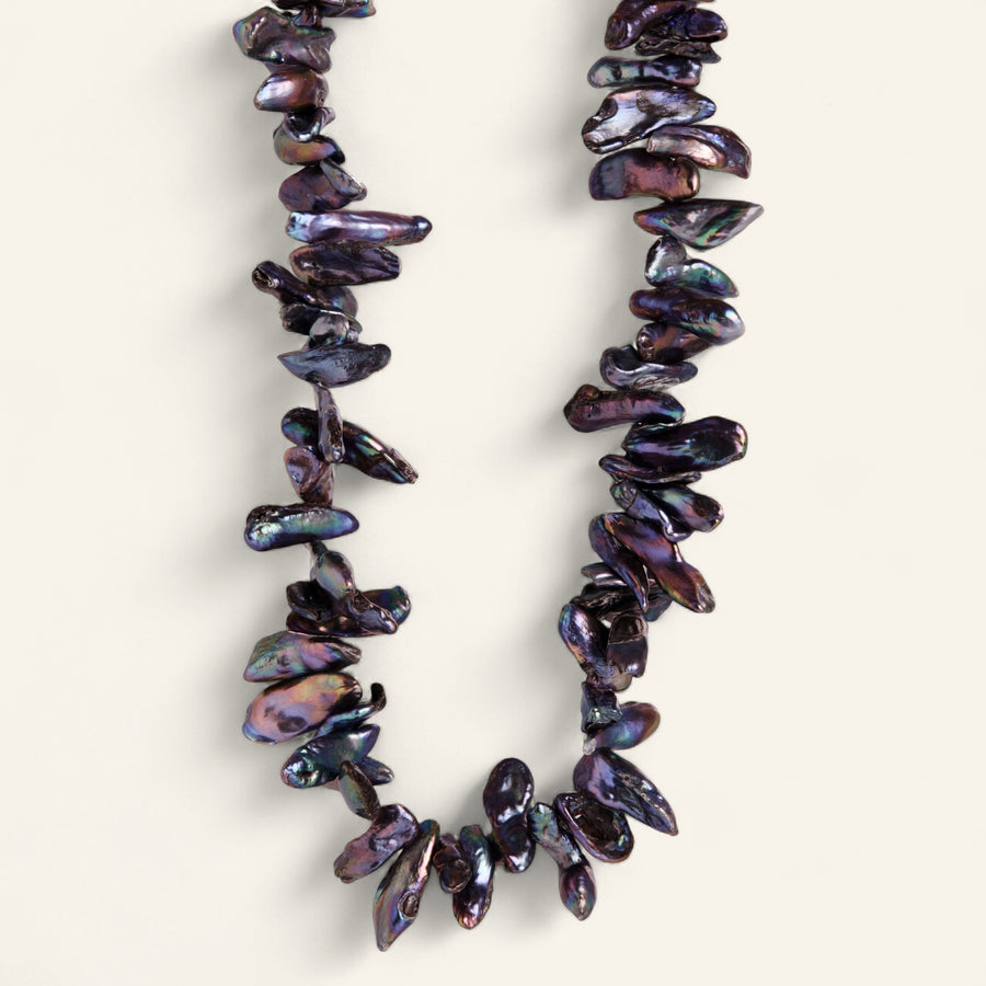 The Jagged Black Pearl Necklace