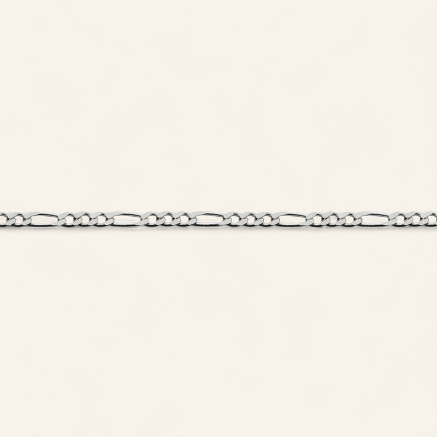 Silver Figaro Chain (2L) / 80 Gauge (19cm)