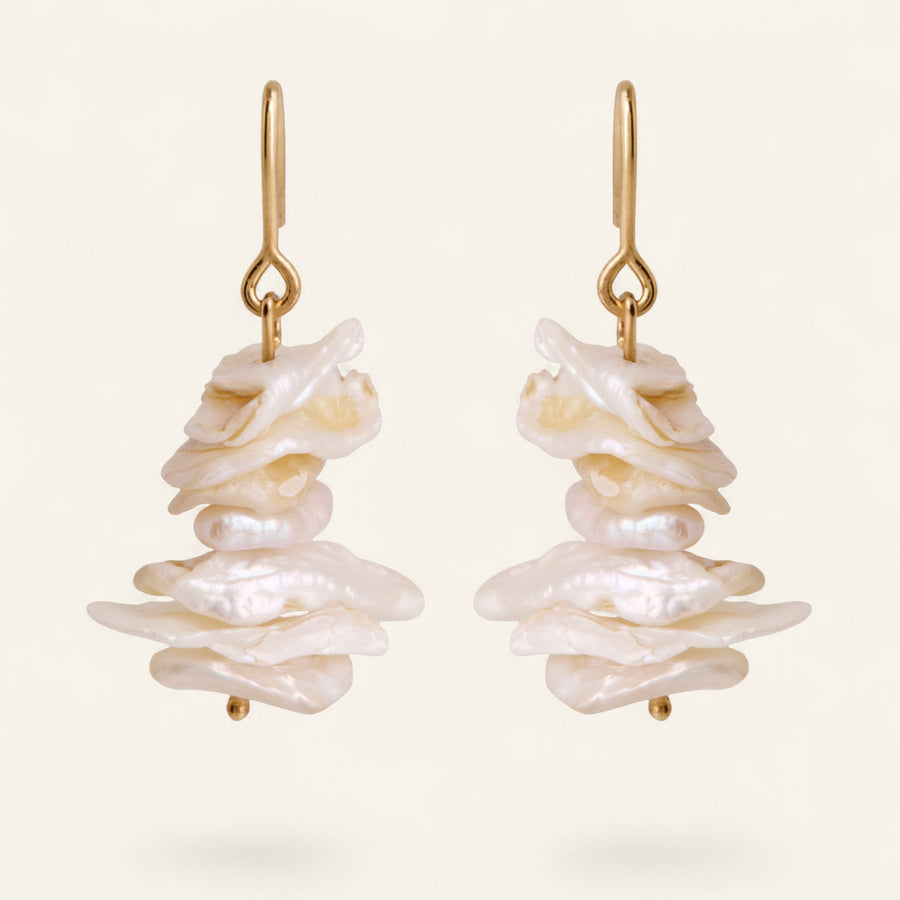 The Stacked Jagged Pearl Drops