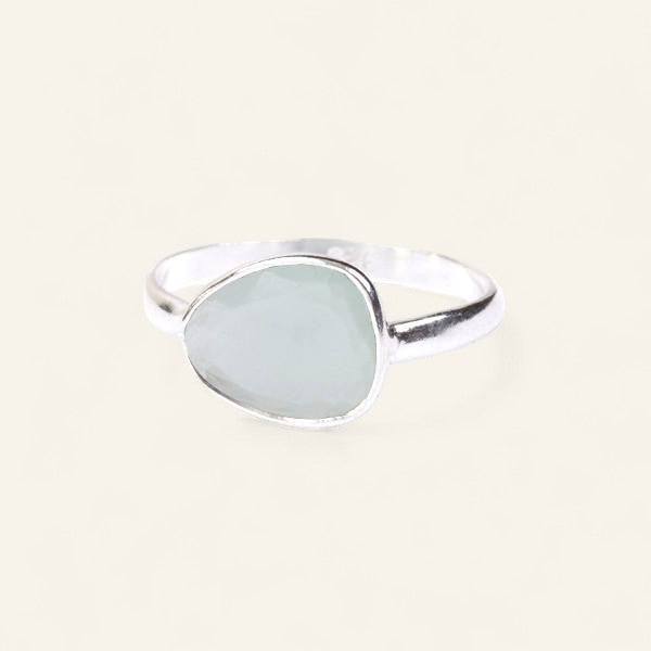 The Polki Gemstone Ring in Silver