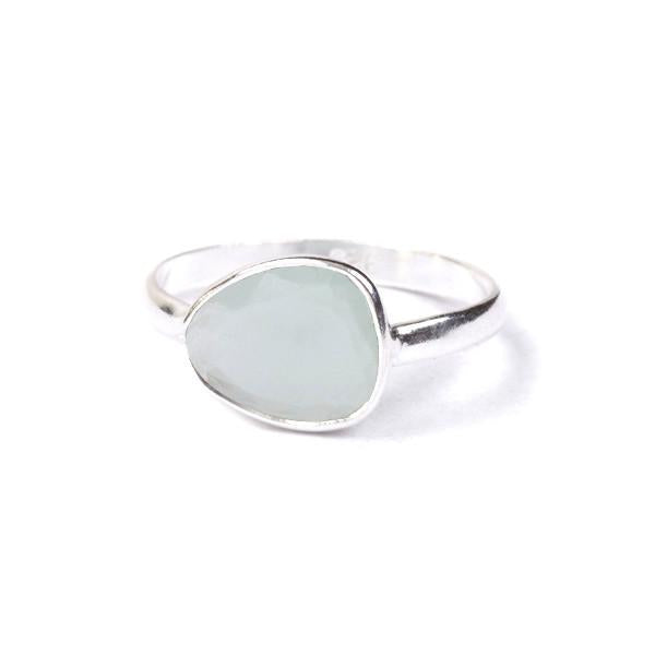 The Polki Gemstone Ring in Silver