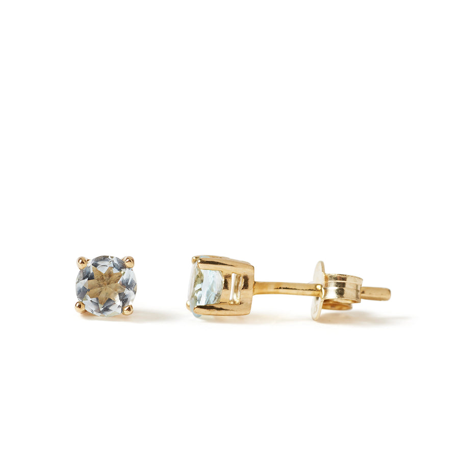 The Skinny Joy Studs  STERLING SILVER PINK TOURMALINE