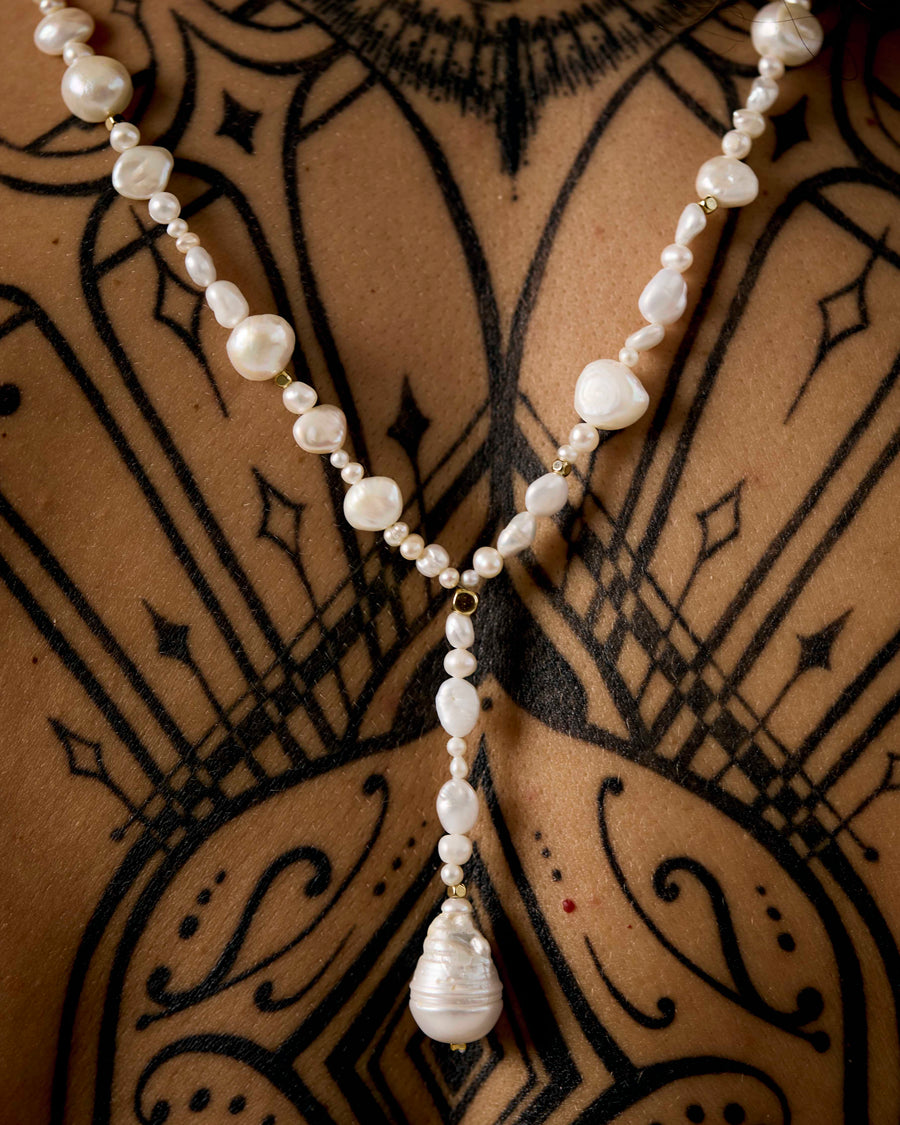 The Baroque Pearl Drop Necklace