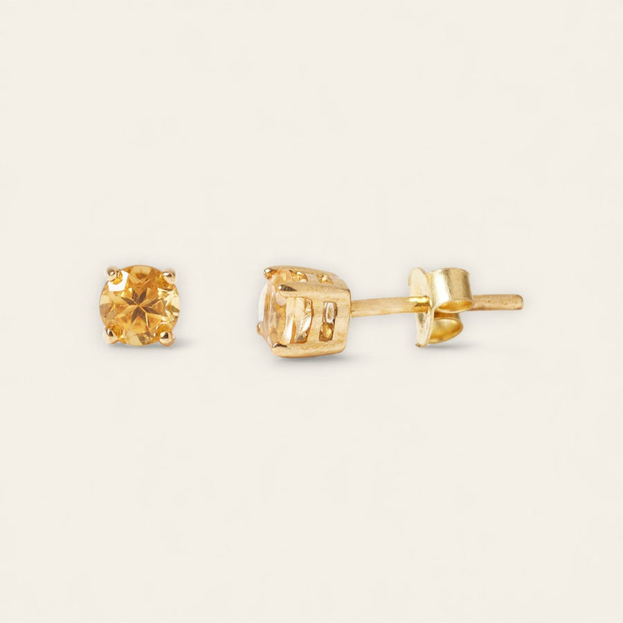 The Skinny Joy Studs  STERLING SILVER PINK TOURMALINE