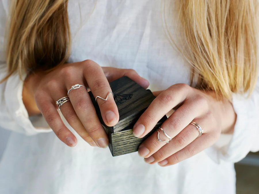 The Wishbone Ring in Silver