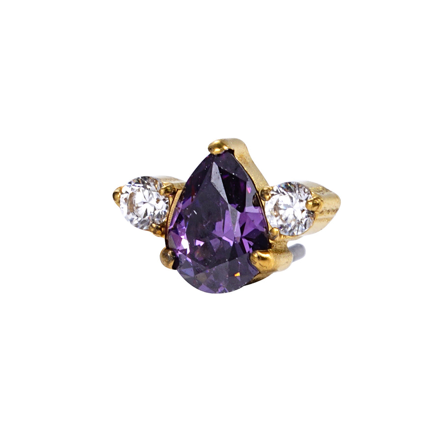 The 24kt PVD Mystic Stud Top