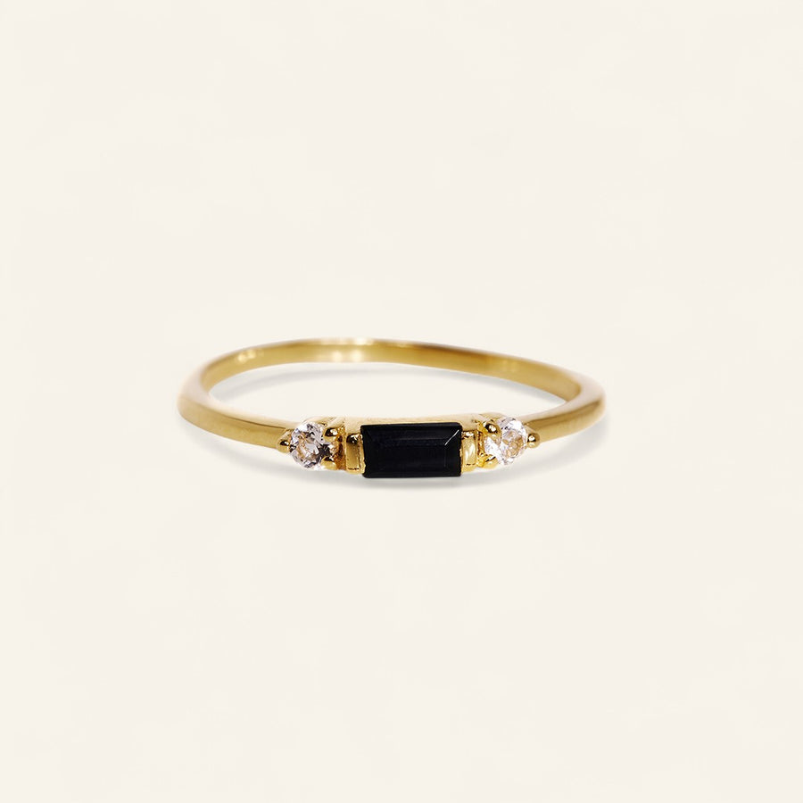 The 3 Stone Baguette Stacker Ring