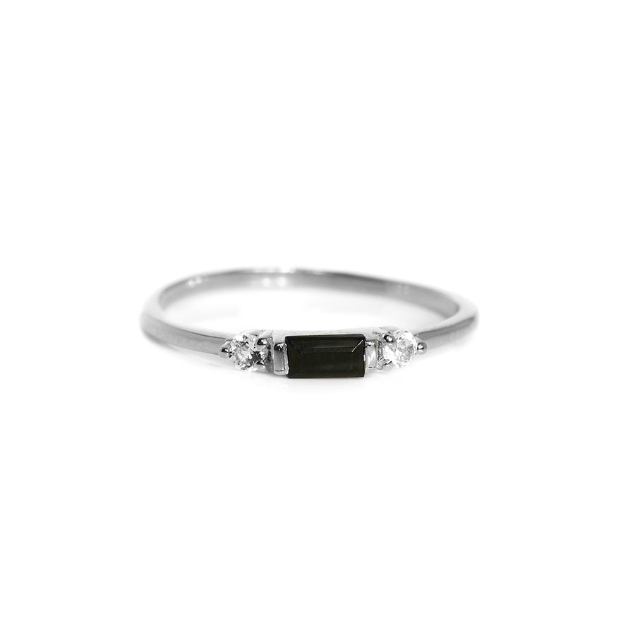The 3 Stone Baguette Stacker Ring