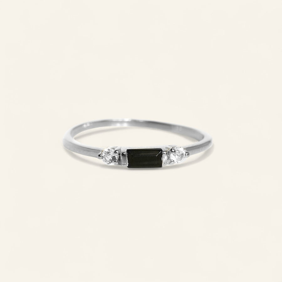 The 3 Stone Baguette Stacker Ring