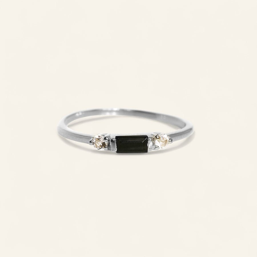 The 3 Stone Baguette Stacker Ring