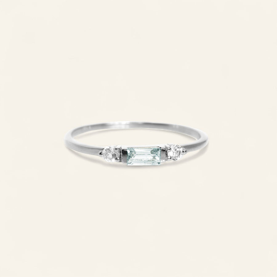The 3 Stone Baguette Stacker Ring