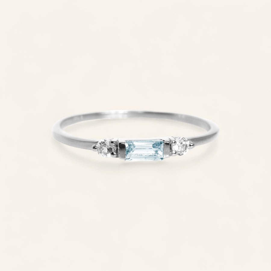 The 3 Stone Baguette Stacker Ring