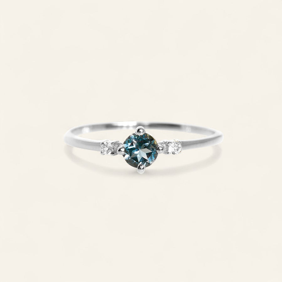 The 3 Stone Round Stacker Ring