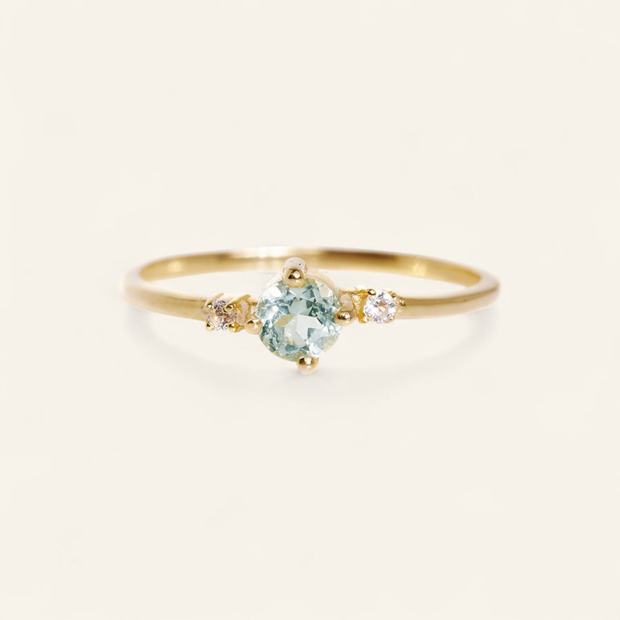 The 3 Stone Round Stacker Ring