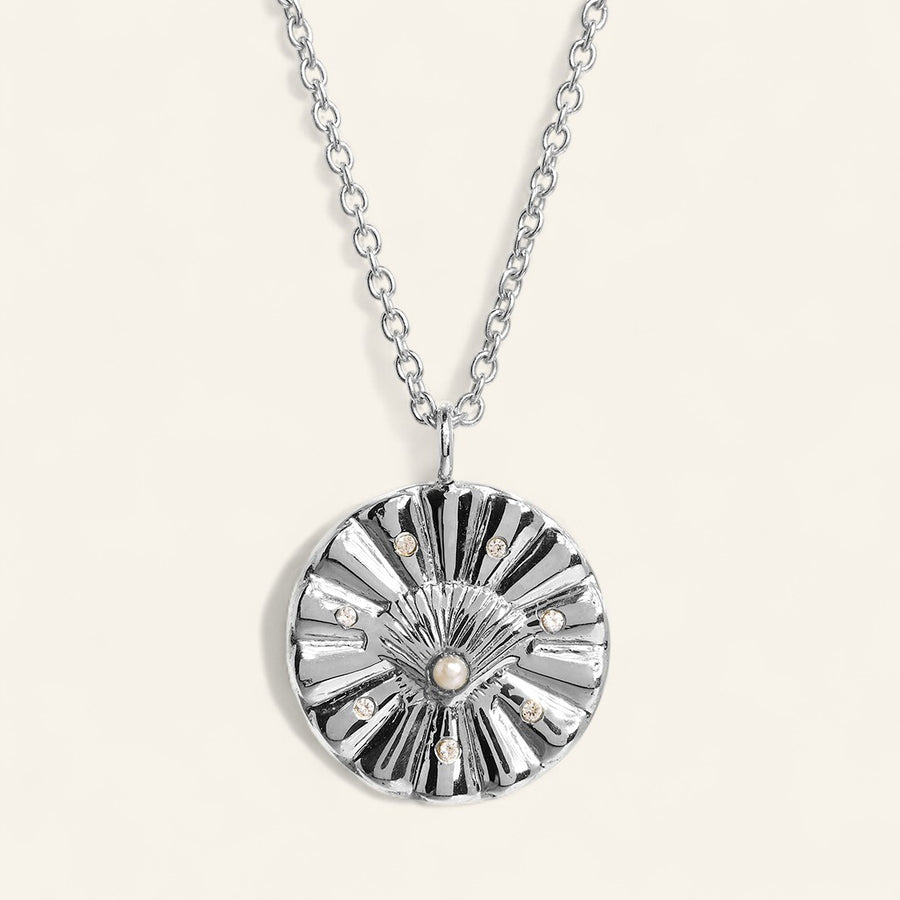 The Salacia Coin Pearl & Topaz Necklace