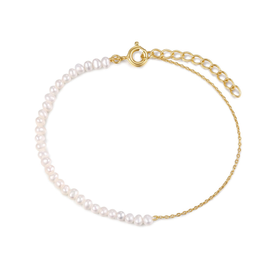 The Golden Duality Pearl Bracelet