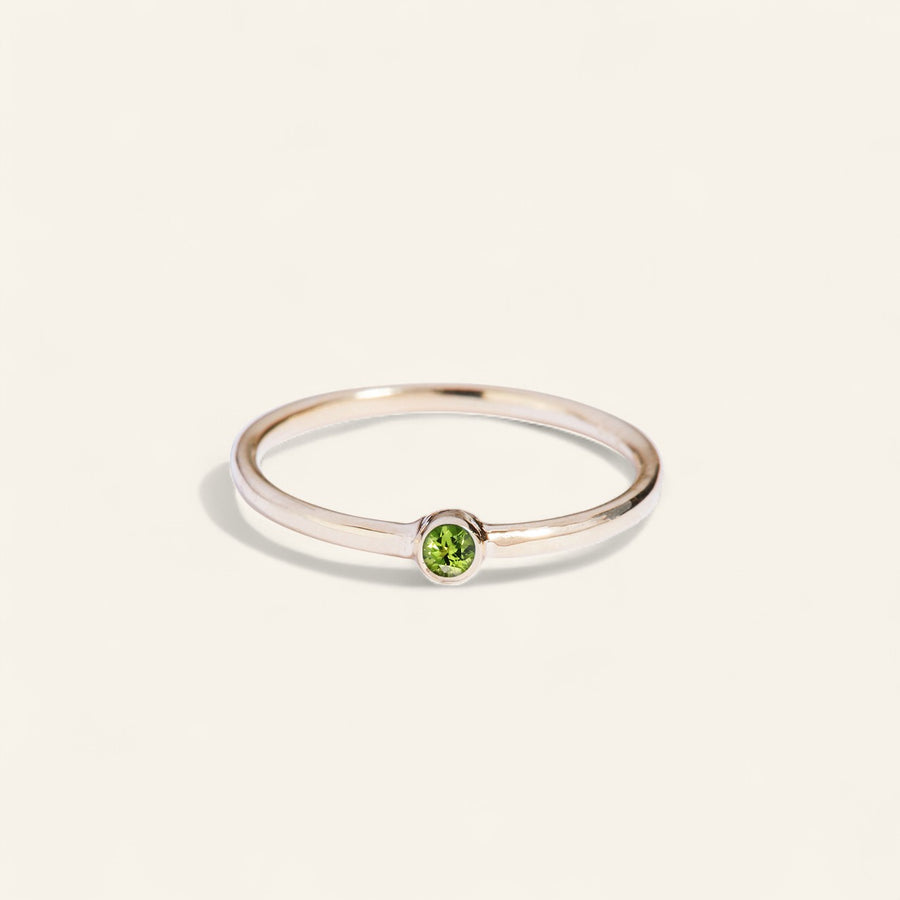 The Mini Stone Stacker Ring in 9kt Gold