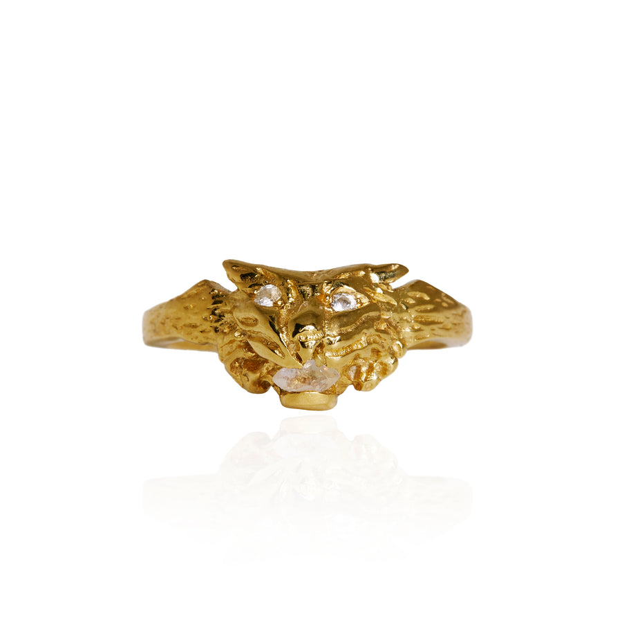 The Tiger Ring in 9kt Gold