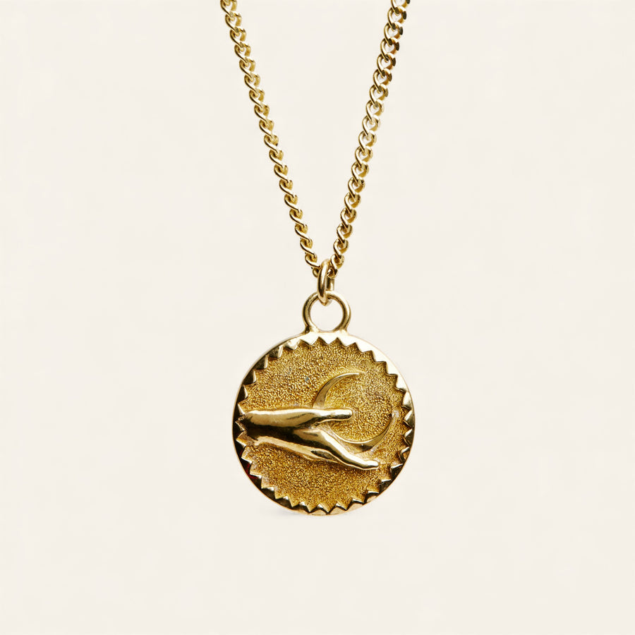 Held by the Sun & Moon Necklace
