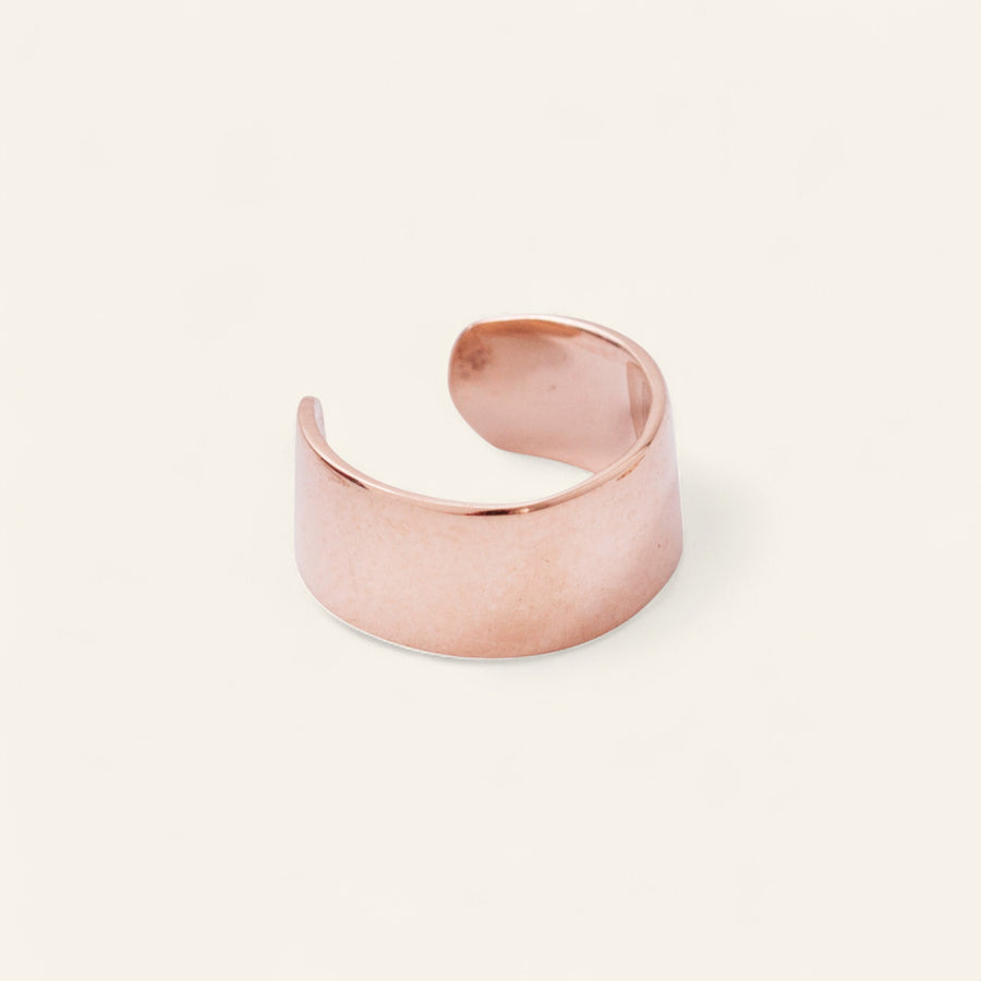 9kt Rose Gold Broad Cuff
