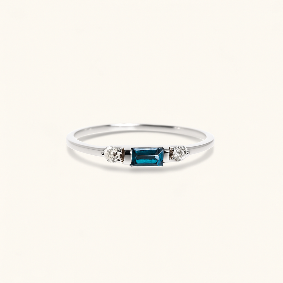 The 3 Stone Baguette Stacker Ring
