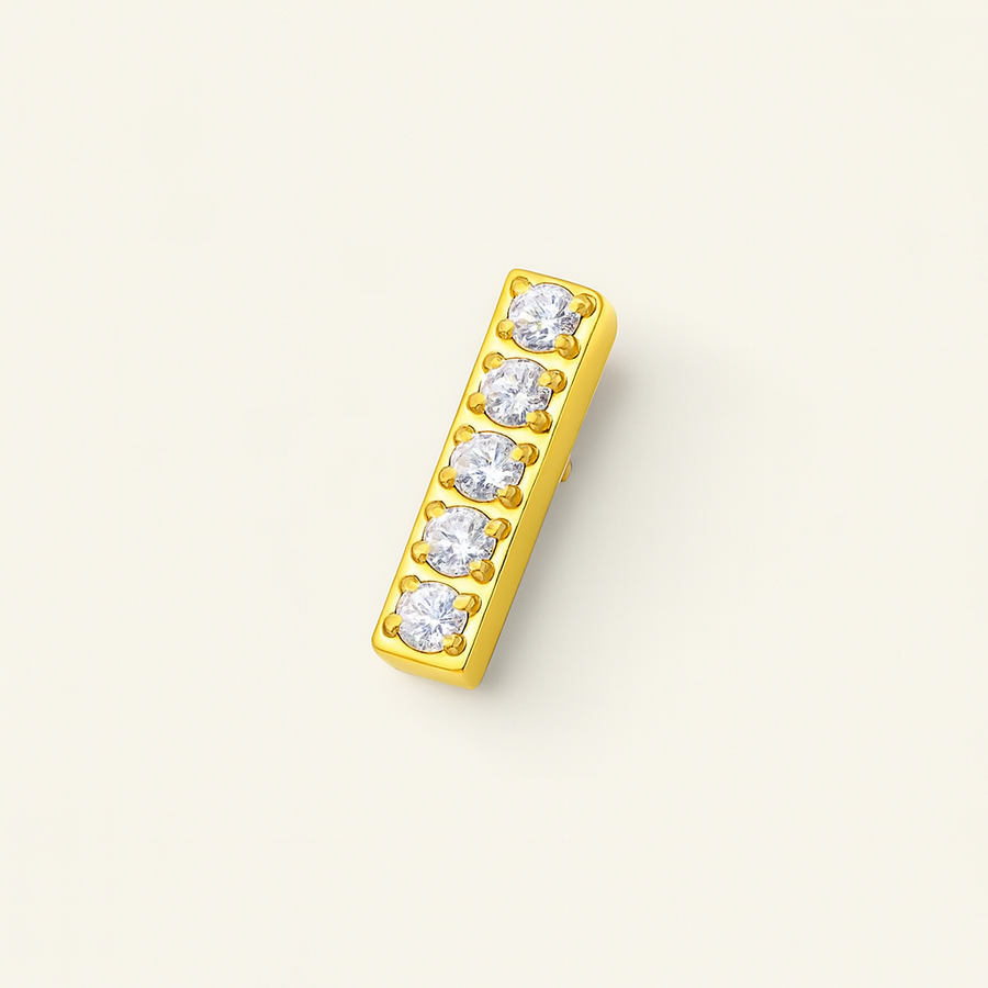 The PVD Bar CZ Stud Top