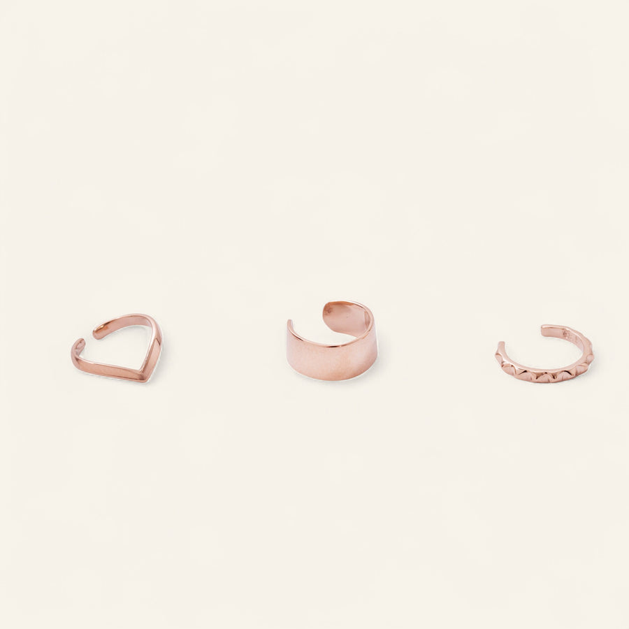 9kt Rose Gold Broad Cuff