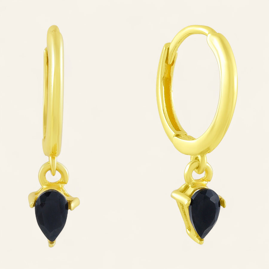 The Black Onyx Drop Huggies