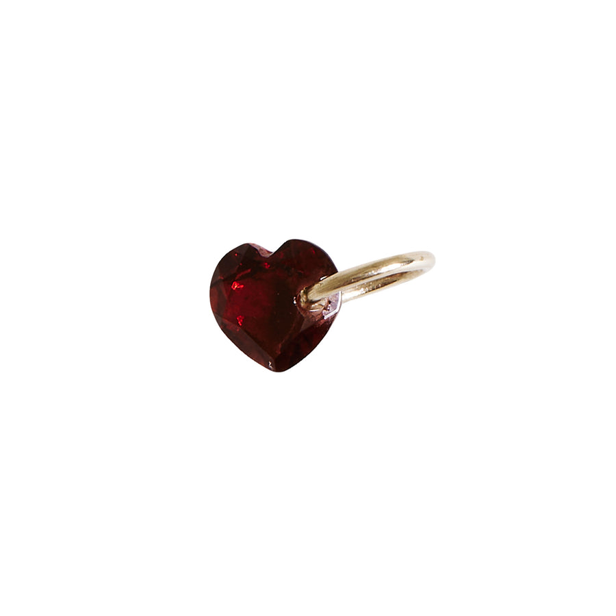 The Garnet Heart Charm