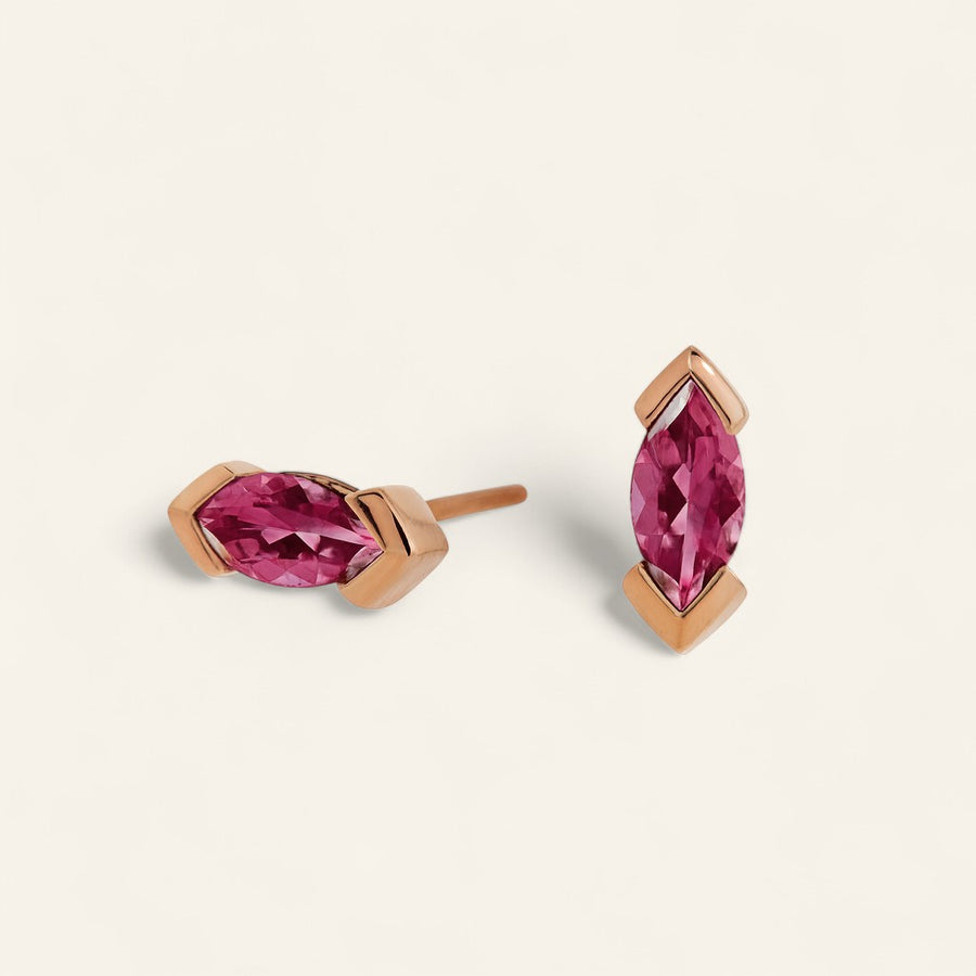 The V-Prong Marquise Stud