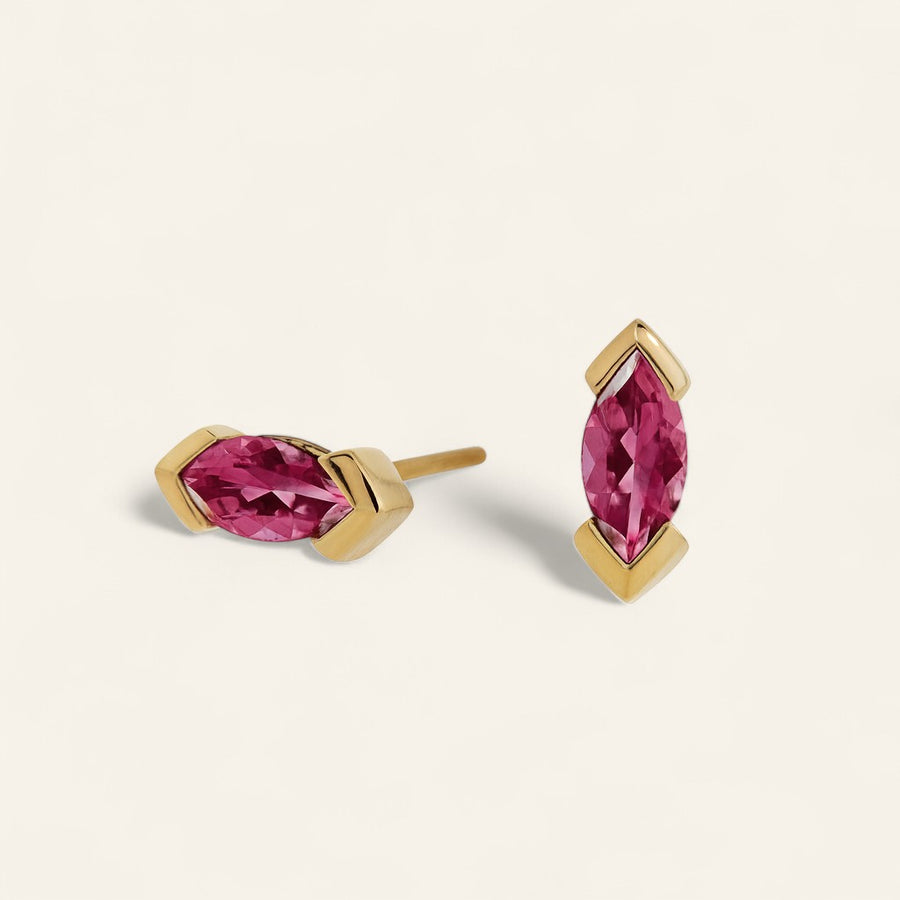 The V-Prong Marquise Stud
