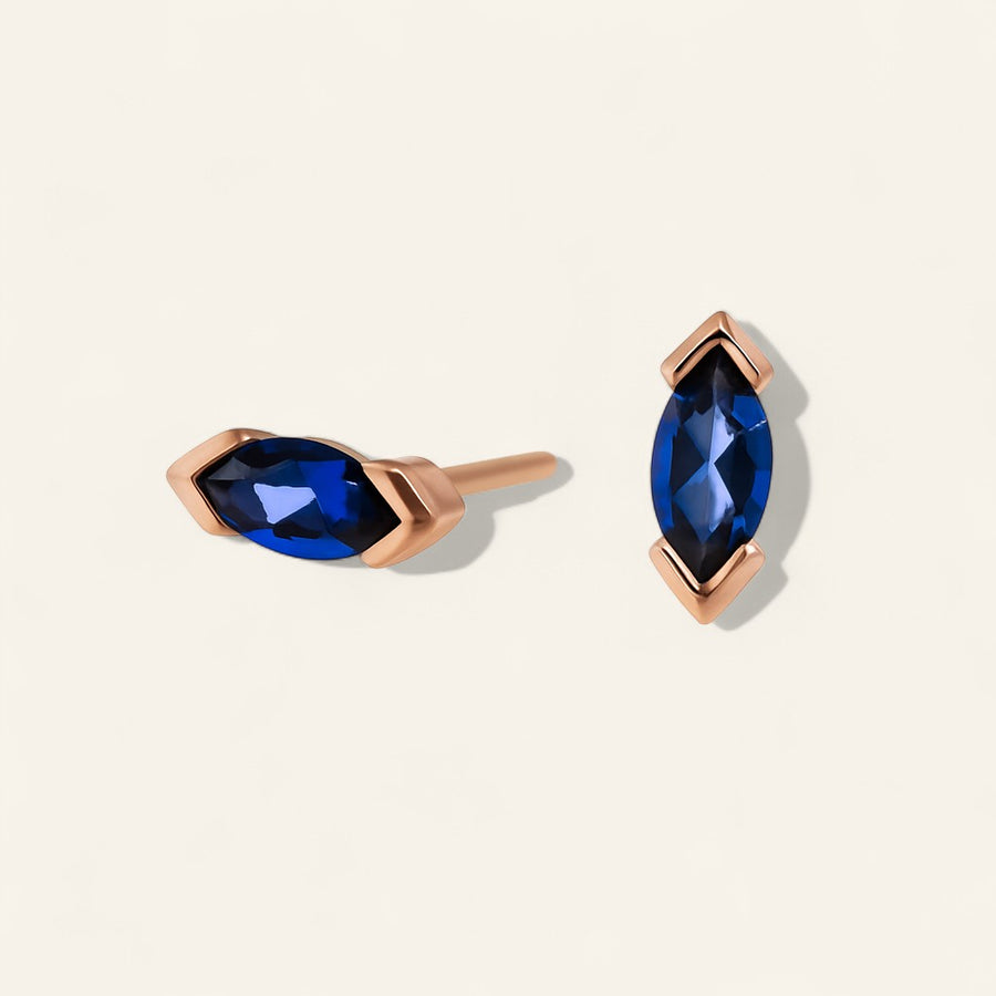 The V-Prong Marquise Stud